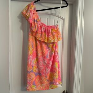 Lily Pulitzer One Shoulder Dress Size Large